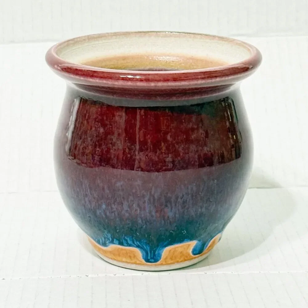 Walt Glass McQueeny TX Vase Flare Lip 4.5
